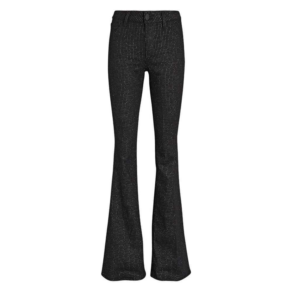 L'AGENCE Black and White Flare Pants